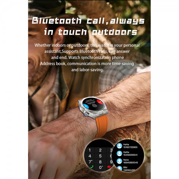 Smartwatch Microwear T83 Max – Black Silicone