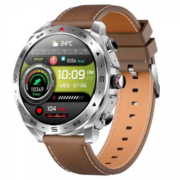 Smartwatch Microwear K95 – Brown Leder Smartwatch Microwear K95 – Brown Leder