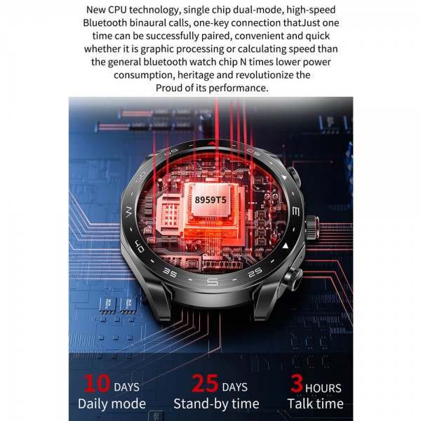 Smartwatch Microwear K95 – Brown Leder Smartwatch Microwear K95 – Brown Leder