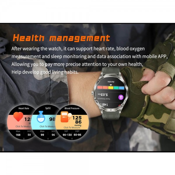 Smartwatch Microwear DA23 – Silver  Steel