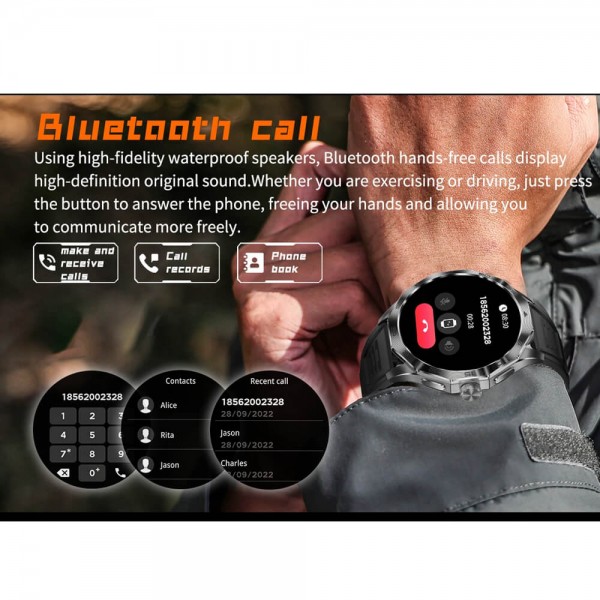 Smartwatch Microwear DA23 – Black Steel