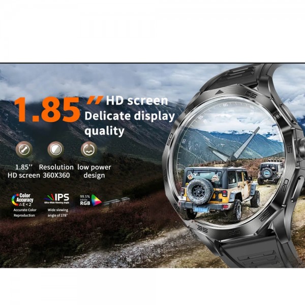 Smartwatch Microwear DA23 – Black Steel