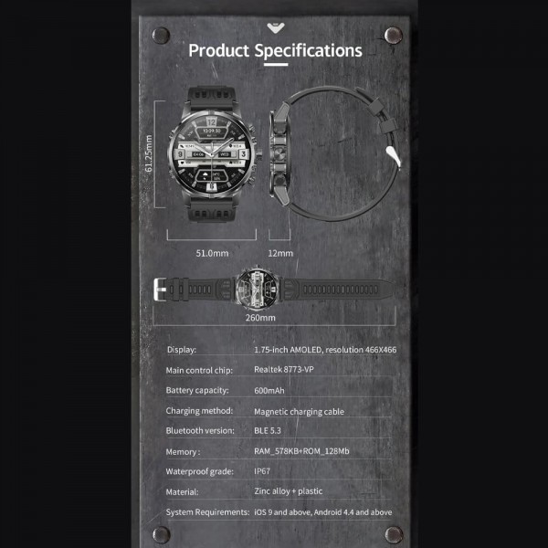 Smartwatch Microwear CF53 – White Silicone Smartwatch Microwear CF53 – White Silicone