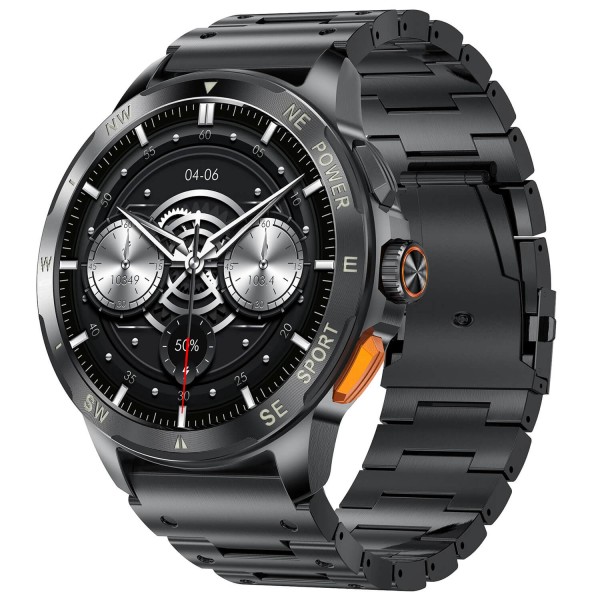 Smartwatch Microwear AK77 – Black Steel