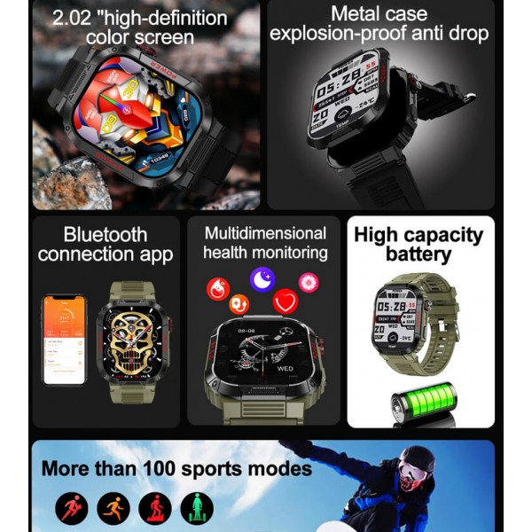 Smartwatch Microwear TK25 – Black 