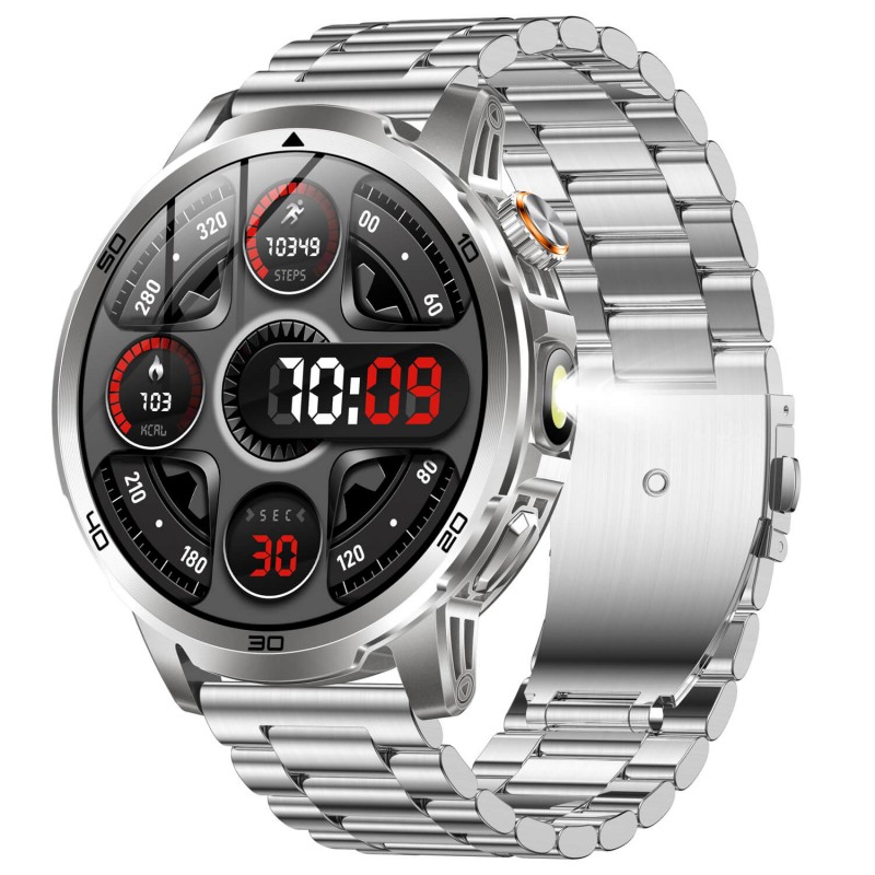 Smartwatch Microwear AK95 – Silver Steel