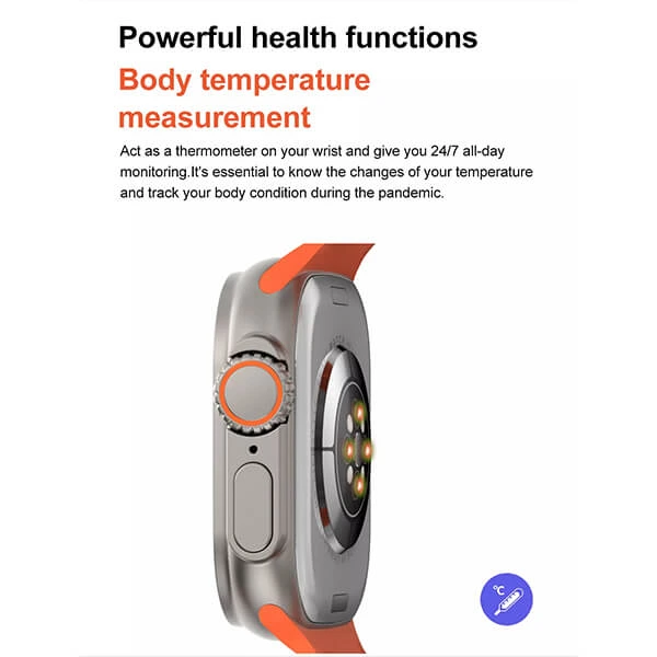 Smartwatch Microwear T800 Ultra – Orange