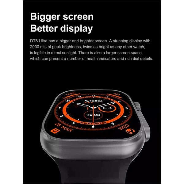 Smartwatch Microwear T800 Ultra – Orange