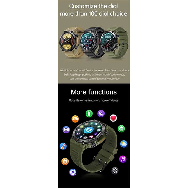 Smartwatch Bakeey K76 Pro – Army Green Smartwatch Bakeey K76 Pro – Army Green