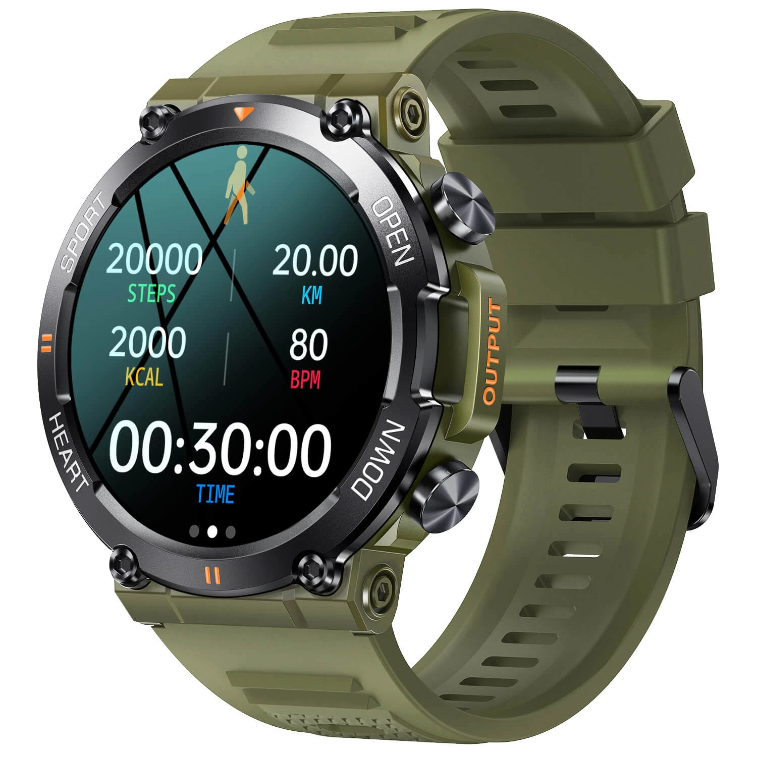 Smartwatch Bakeey K76 Pro – Army Green Smartwatch Bakeey K76 Pro – Army Green