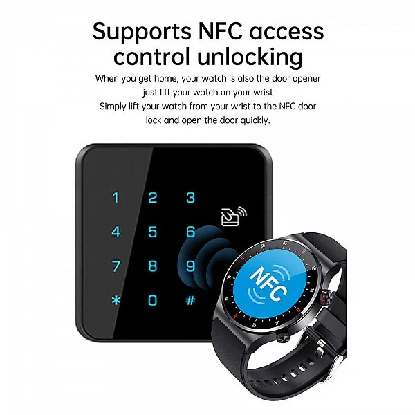 Smartwatch Microwear QW33 - Black Steel