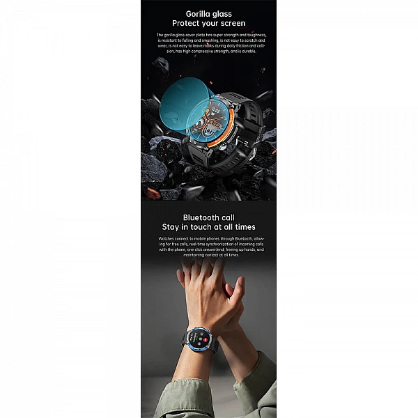 Smartwatch Microwear X11 420 mAh – Black Blue