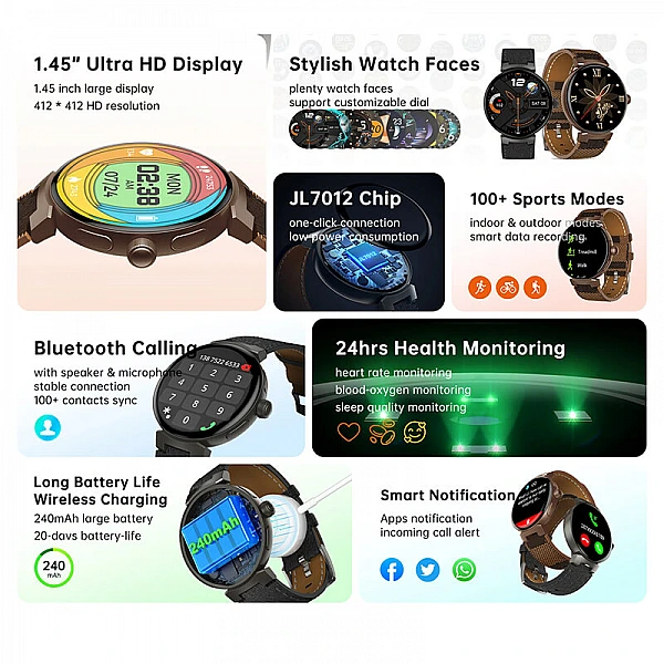 Smartwatch Microwear DV05 – Brown Smartwatch Microwear DV05 – Brown