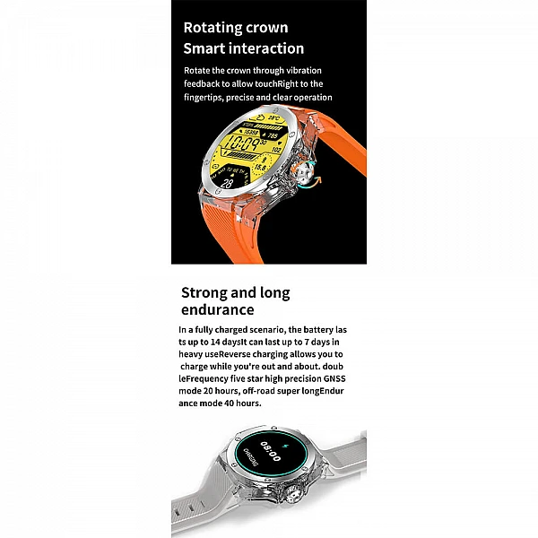 Smartwtch Microwear TK20 – Orange