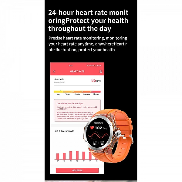 Smartwtch Microwear TK20 – Orange