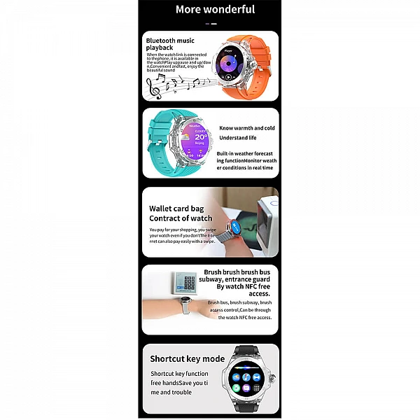 Smartwtch Microwear TK20 – Black 