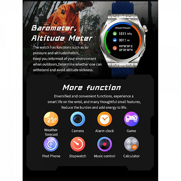 Smartwatch Microwear T83 Max – Brown Smartwatch Microwear T83 Max – Brown