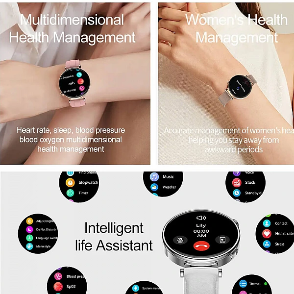 Smartwatch Microwear MK41 – Gold Steel