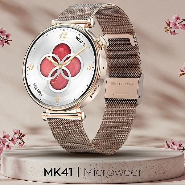 Smartwatch Microwear MK41 – Gold Steel
