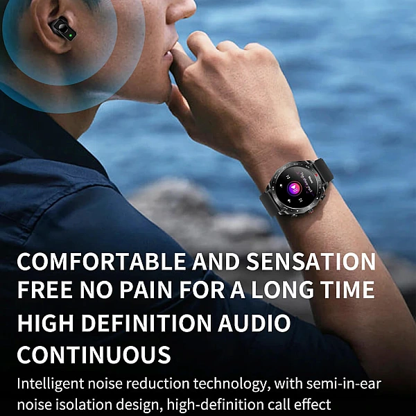 Smartwatch Microwear K95 – Black Leder Smartwatch Microwear K95 – Black Leder