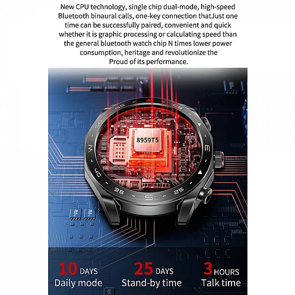 Smartwatch Microwear K95 – Steel Silver