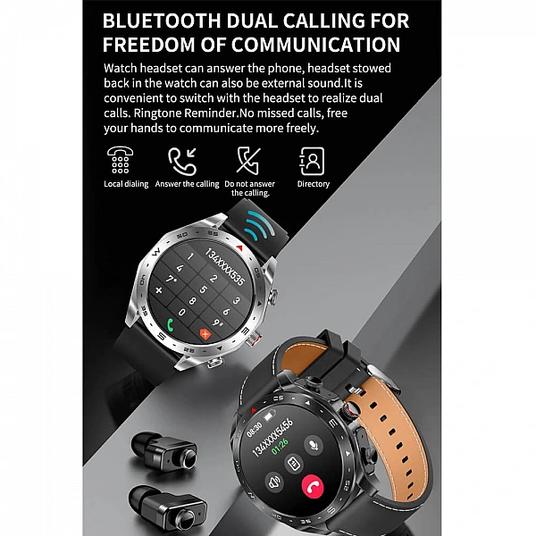 Smartwatch Microwear K95 – Steel Silver