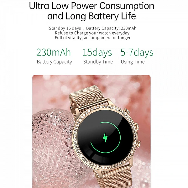 Smartwatch Microwear i70 - Gold Steel Smartwatch Microwear i70 - Gold Steel