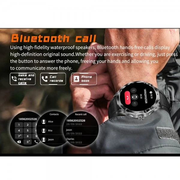 Smartwatch Microwear DA23 – Silver Steel Smartwatch Microwear DA23 – Silver Steel