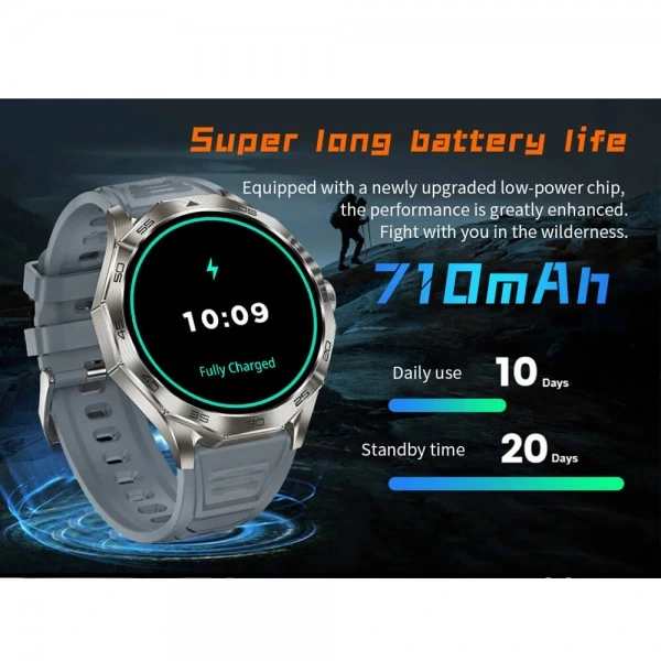 Smartwatch Microwear DA23 – Silver Steel Smartwatch Microwear DA23 – Silver Steel
