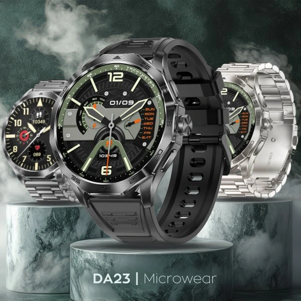 Smartwatch Microwear DA23 – Silver Steel Smartwatch Microwear DA23 – Silver Steel