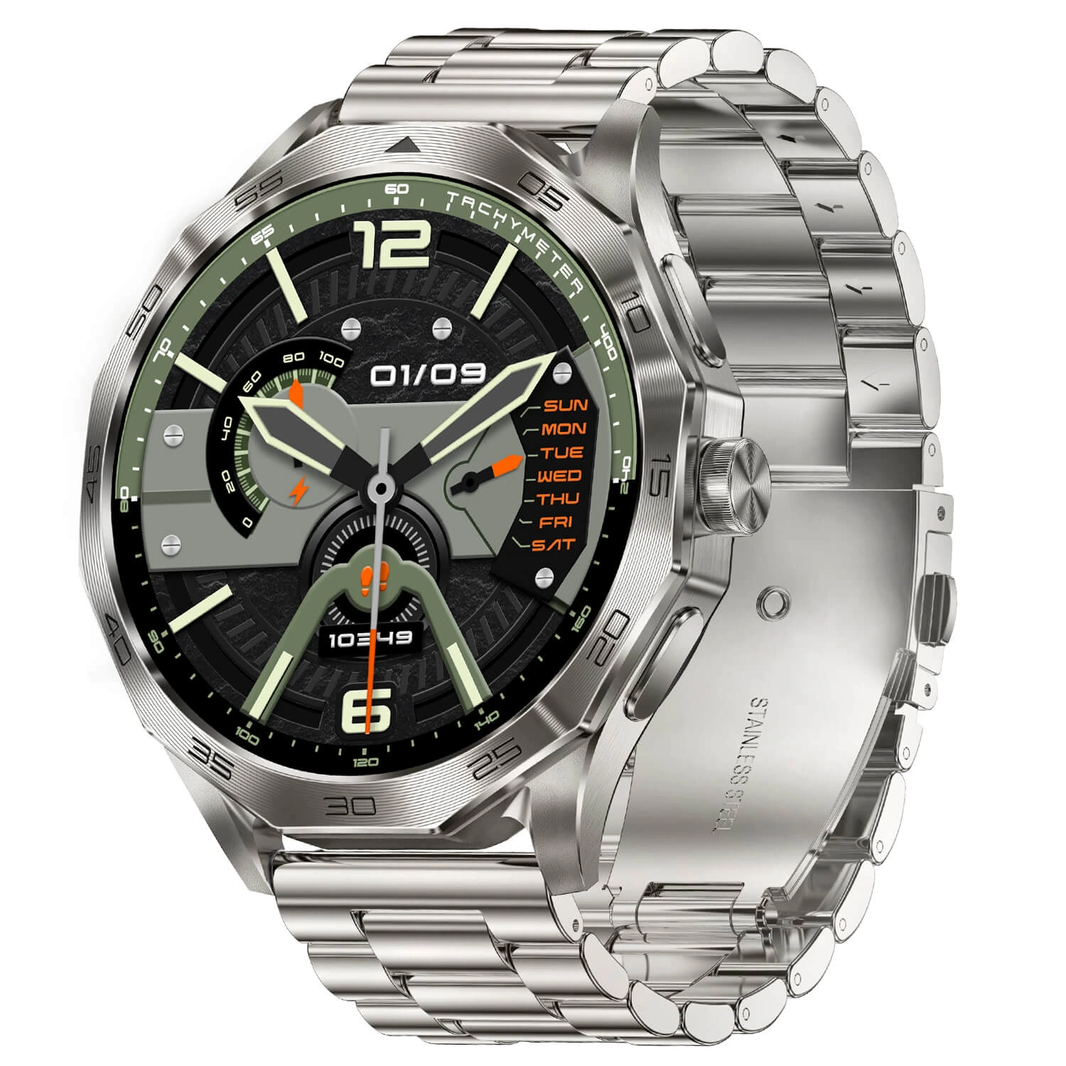 Smartwatch Microwear DA23 – Silver Steel Smartwatch Microwear DA23 – Silver Steel