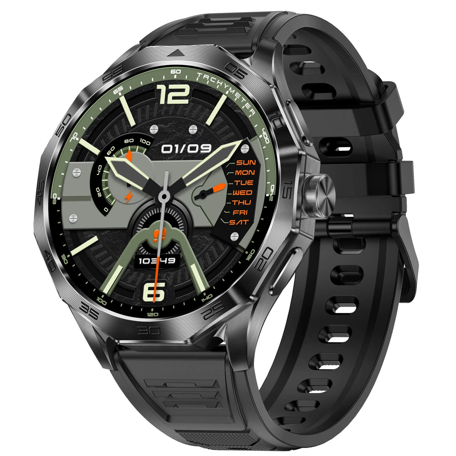 Smartwatch Microwear DA23 – Black Silicone Smartwatch Microwear DA23 – Black Silicone