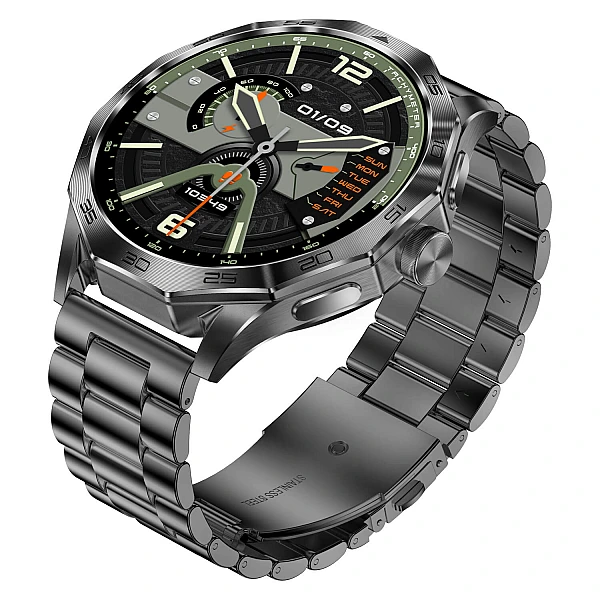 Smartwatch Microwear DA23 - Black Steel Smartwatch Microwear DA23 - Black Steel