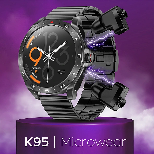 Smartwatch Microwear K95 – Black Steel