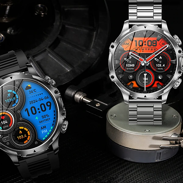 Smartwatch Microwear AK75 700mAh - Silver Steel Smartwatch Microwear AK75 700mAh - Silver Steel