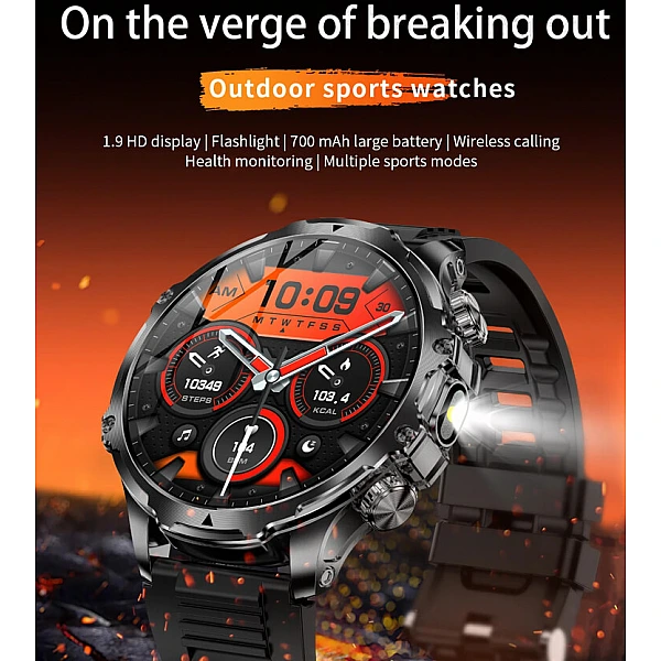 Smartwatch Microwear AK75 700mAh - Silver Steel Smartwatch Microwear AK75 700mAh - Silver Steel