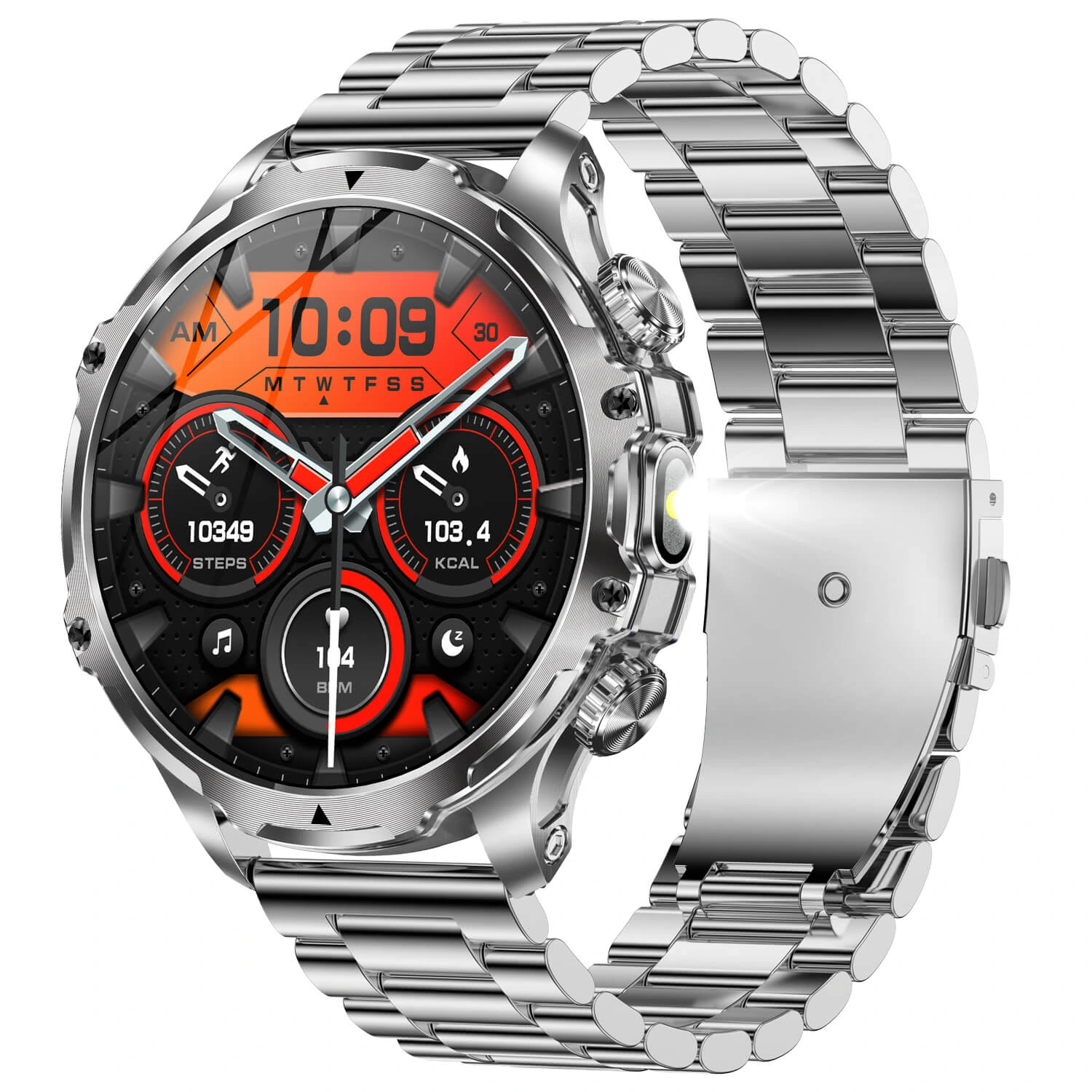 Smartwatch Microwear AK75 700 mAh – Silver Steel