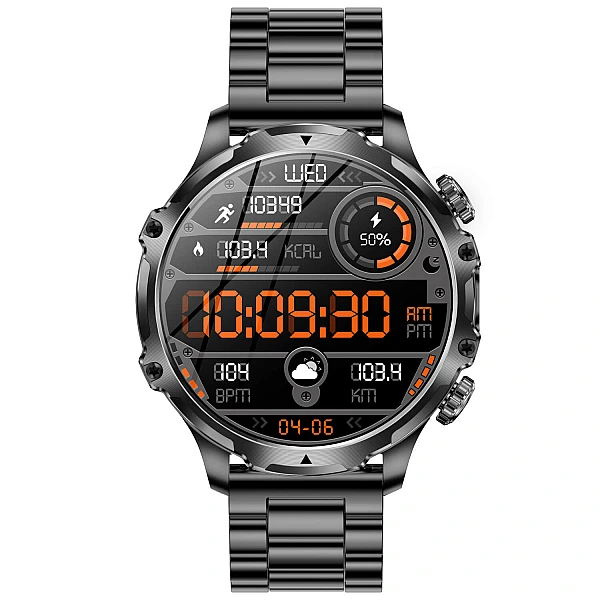 Smartwatch Microwear AK75 700 mAh – Black Steel