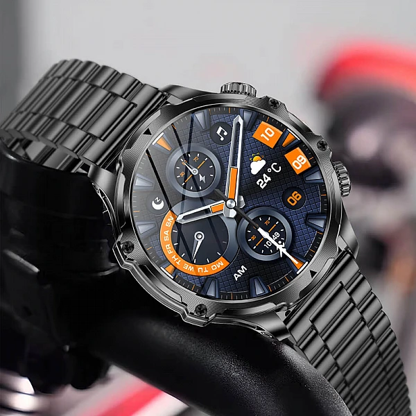 Smartwatch Microwear AK75 700 mAh – Black Steel