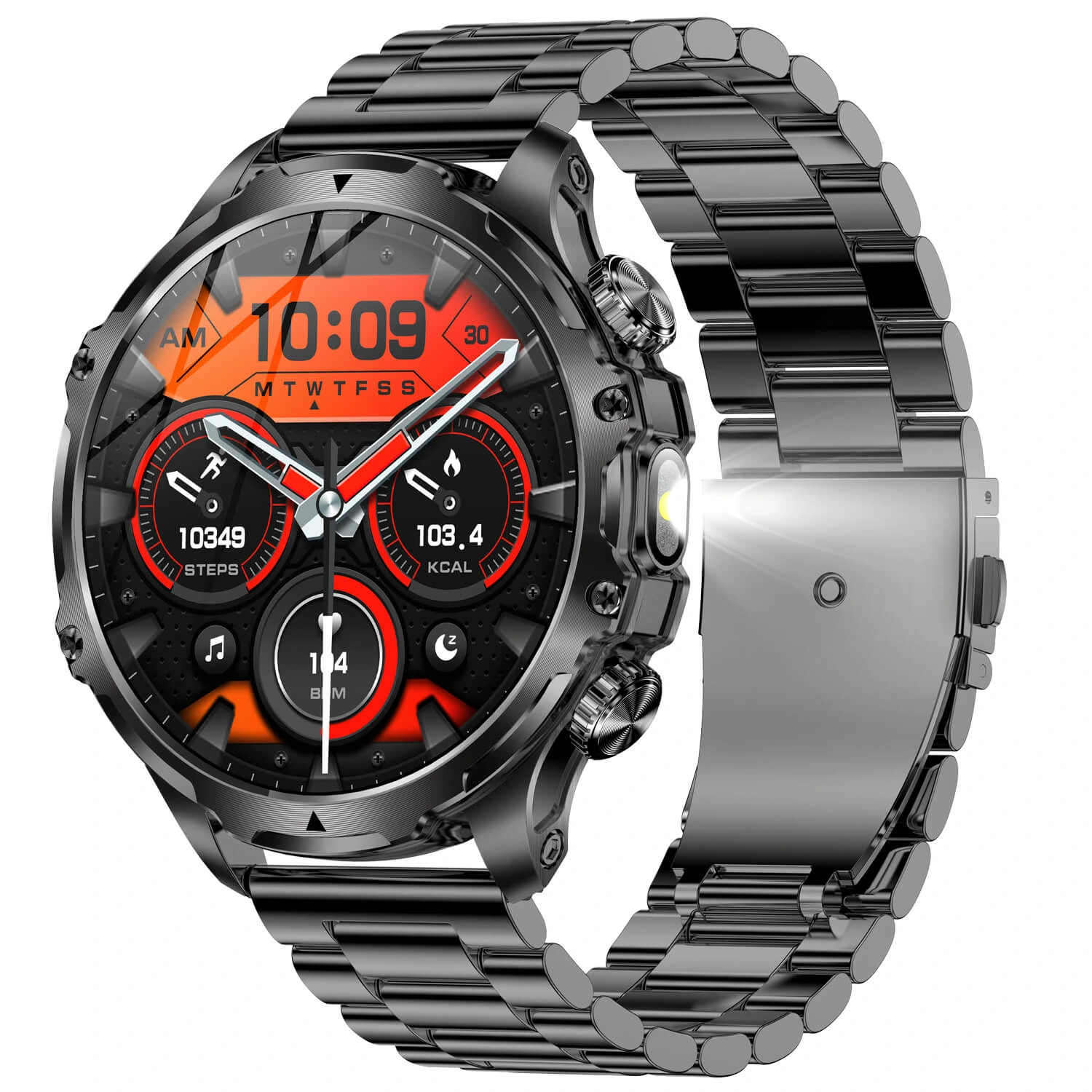 Smartwatch Microwear AK75 700 mAh – Black Steel