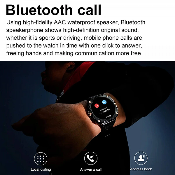 Smartwatch Microwear AK71 – Black Steel Smartwatch Microwear AK71 – Black Steel