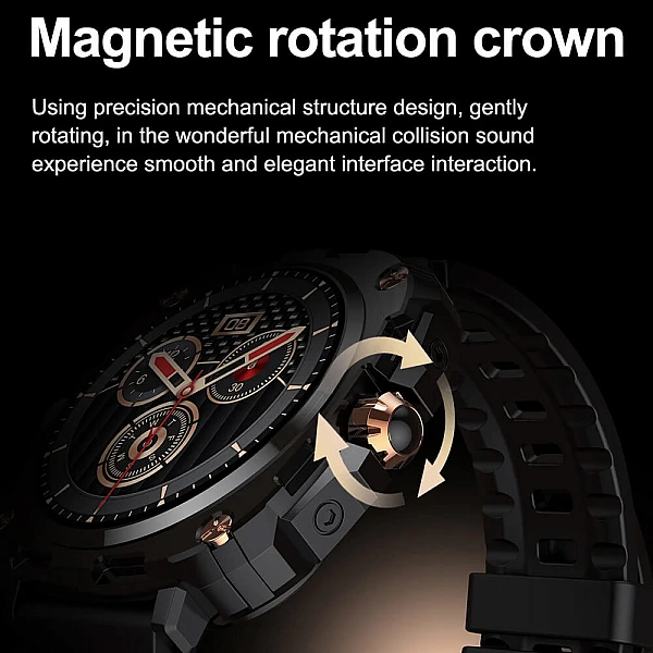 Smartwatch Microwear AK71 – Black Steel Smartwatch Microwear AK71 – Black Steel