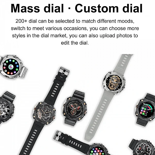 Smartwatch Microwear AK71 – Black Steel Smartwatch Microwear AK71 – Black Steel