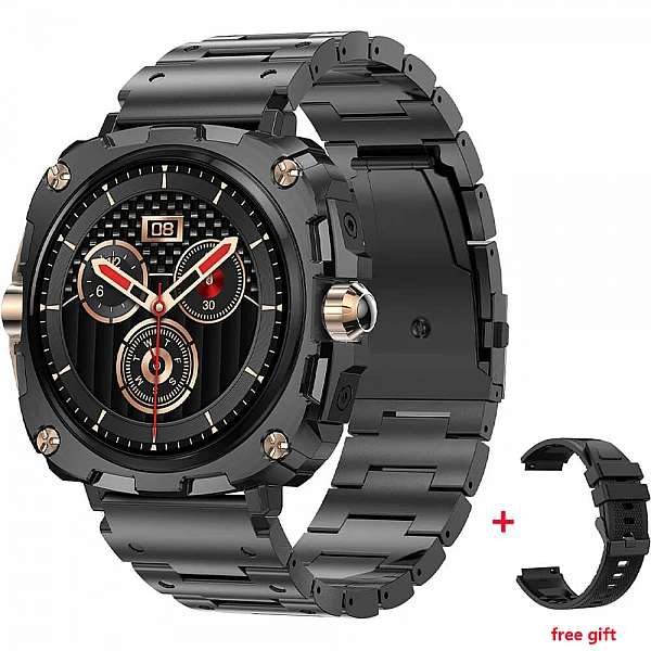 Smartwatch Microwear AK71 – Black Steel Smartwatch Microwear AK71 – Black Steel