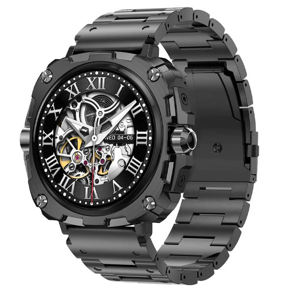 Smartwatch Microwear AK71 – Black Steel Smartwatch Microwear AK71 – Black Steel