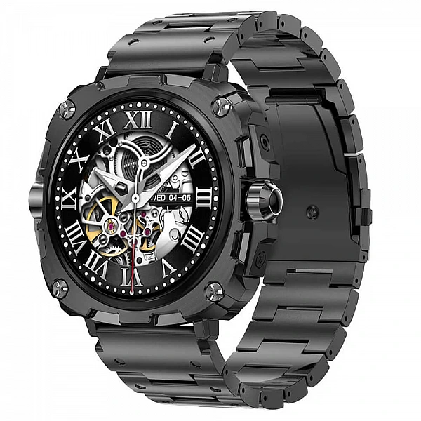 Smartwatch Microwear AK71 – Black  Steel