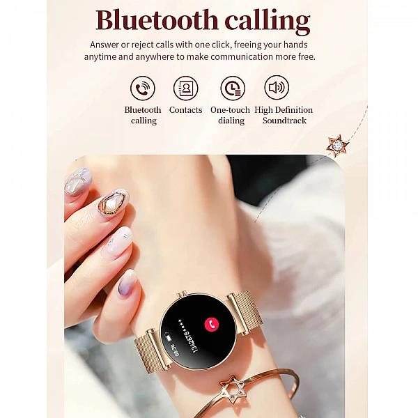 Smartwatch Microwear NX7 Pro - Gold Steel Smartwatch Microwear NX7 Pro - Gold Steel