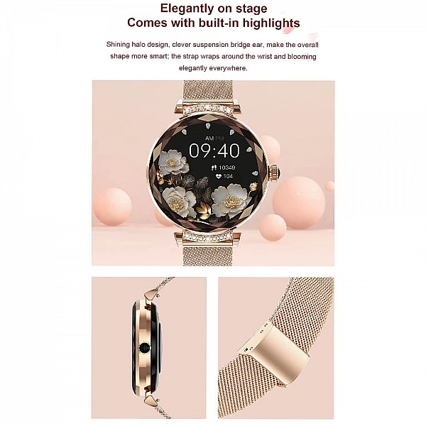 Smartwatch Microwear NX7 Pro - Gold Steel Smartwatch Microwear NX7 Pro - Gold Steel