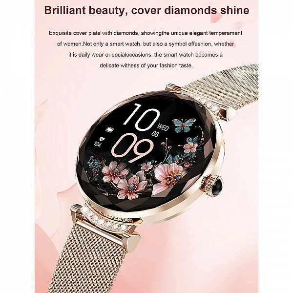 Smartwatch Microwear NX7 Pro - Gold Steel Smartwatch Microwear NX7 Pro - Gold Steel