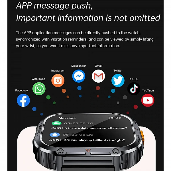 Smartwatch Microwear NX23 – Black